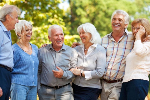 old people smiling